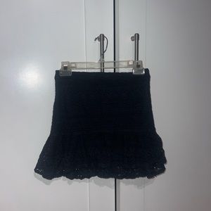 Navy blue mini skirt